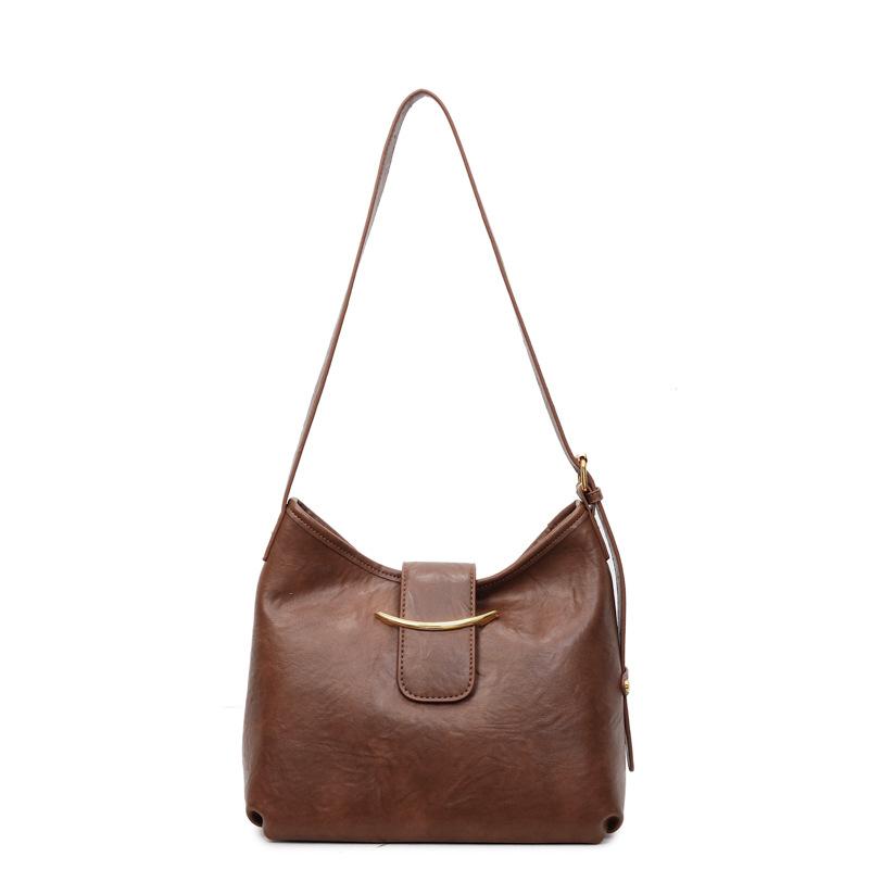 Маленькая сумка модная сумка-тоут женская большой вместимости сумка подмышку новая текстура плечевая повседневная сумка-тоут