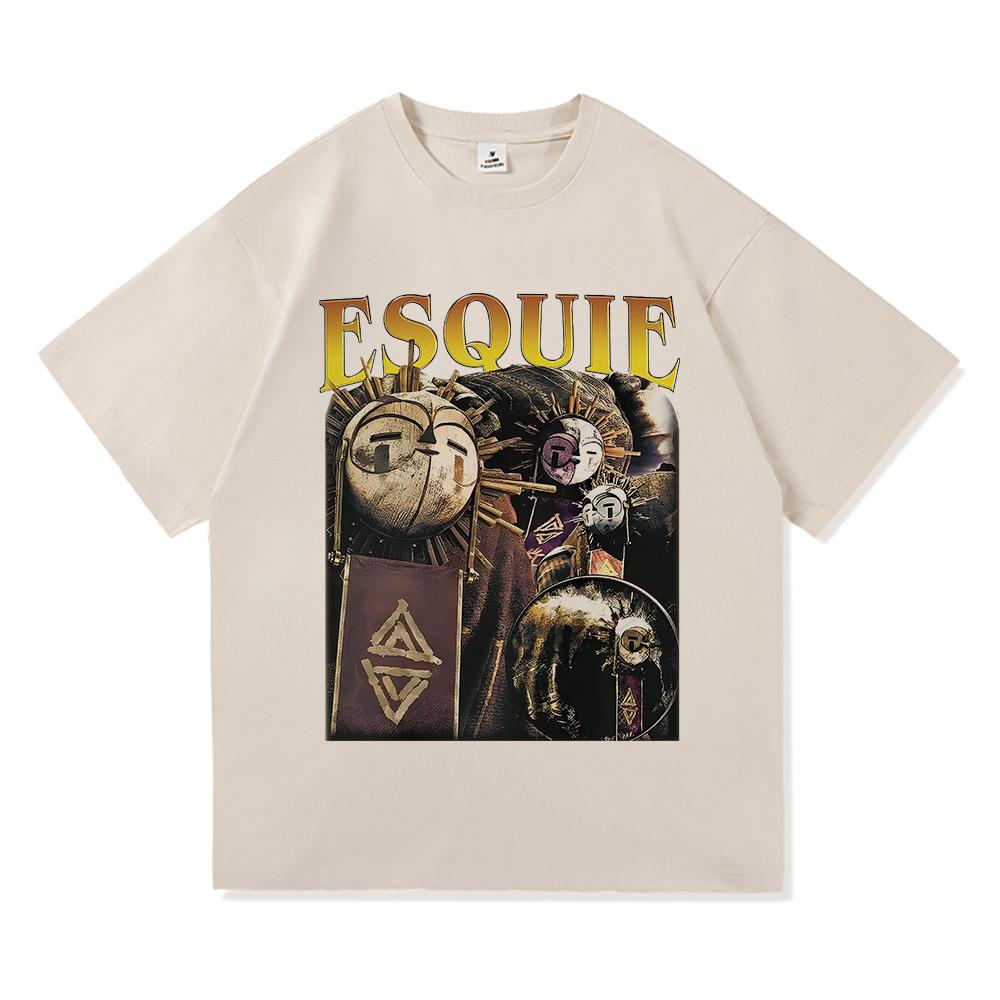 Футболка Esquie Clair Obscur Expedition 33 Whooo Wheee Мужская женская одежда Харадзюку Высококачественные топы Хлопковые футболки Мужской топ