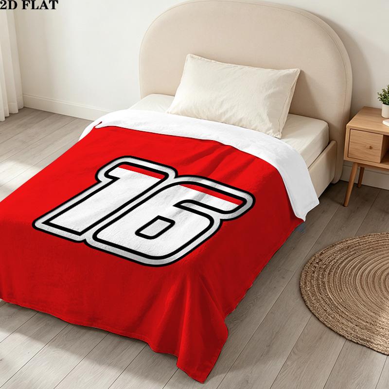 1PC Charles Leclerc Patterned Flannel Blanket Suitable For All Seasons For Home Decor Warmth And Comfort Gifts Holiday Present