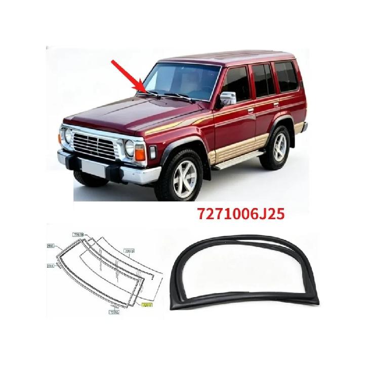 Front Windshield Weatherstrip for Y60 7271006J25 72710-06J25 OEM for Nissan