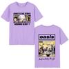 O-Oasis T-Shirts British Rock Band Vintage T-shirt Mens Clothing Cotton Casual Short Sleeve T Shirts Tops Streetwear Fans Gift