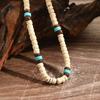 Ювелирные аксессуары Кокосовая ракушка Ожерелье Бохо Деревянный чокер Бирюза Ожерелье из бусин Подарок