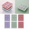 Morandi Color Big Grid Ice Cube Mold Бытовая форма для кубиков льда с крышкой Квадратная форма для кубиков льда Формы для кухонных принадлежностей