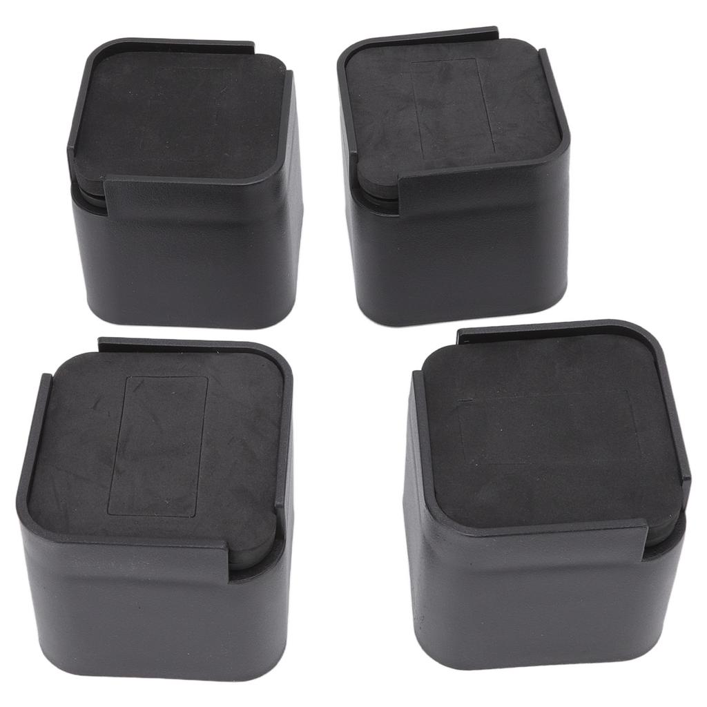 4 Set Rubber Bed Risers Multifunctional Safe Expansion Space Furniture Raiser for Tables Chairs Sofas and Cabinets