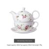 Jingxun Floral Ceramic Stacking Teapot & Cup Set