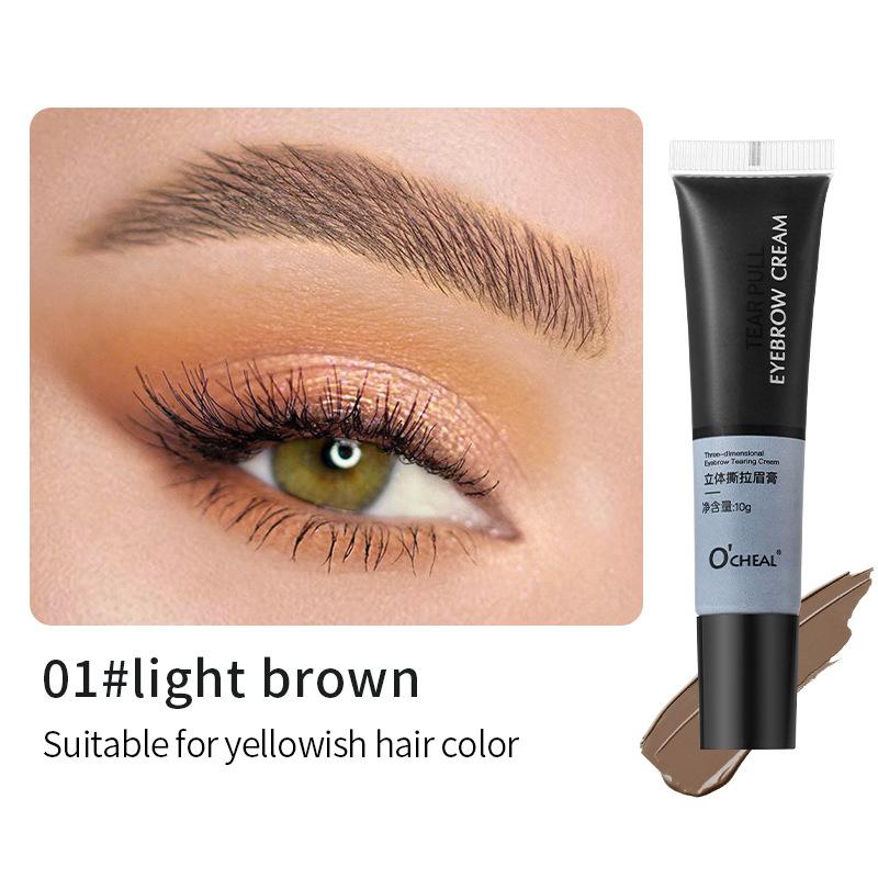 OCHEAL Eyebrow Gel Peel Off Natural Tinting Tattoo Водостойкий долговечный крем для век Окрашивающий клей для бровей Быстросохнущий макияж для бровей