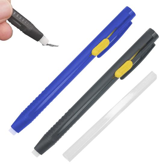 Fabric Chalk Marker Heat Erasable Sewing Chalk Pen Fabric Marking Pen with Chalk Refills for Quilting Embroidery DIY Sewing Tools