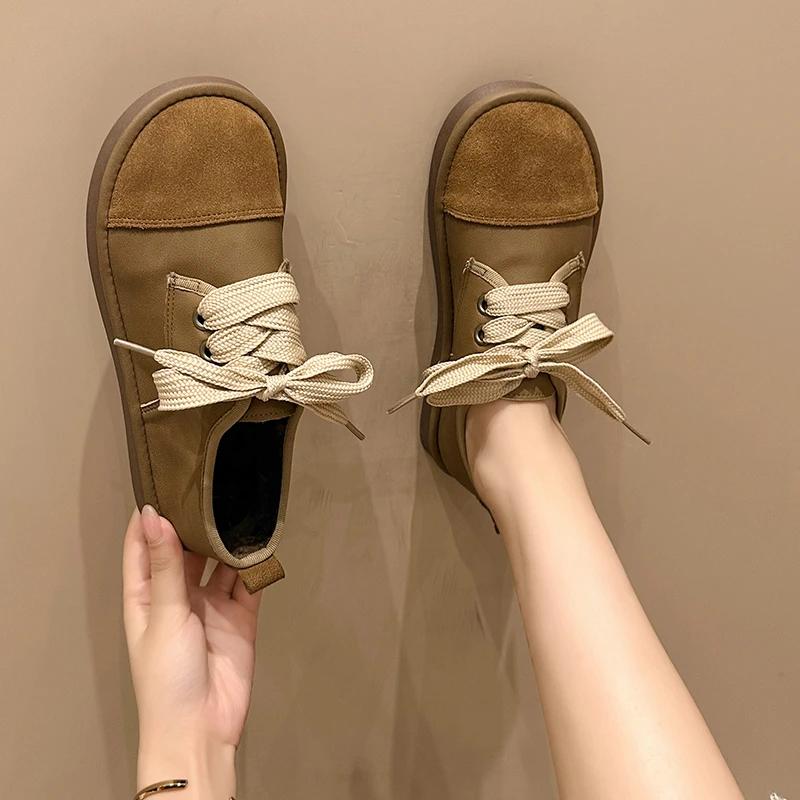 Кроссовки женские женские туфли мягкие осенние повседневные кроссовки с круглым носком платье лодочка новые осенние мокасины на плоской подошве для отдыха резиновые однотонные