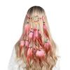 Haimeikang Bohemian Hippie Headband Dream Catcher Feather Headdress Fashion Peacock Feather Headbands Hair Accessories