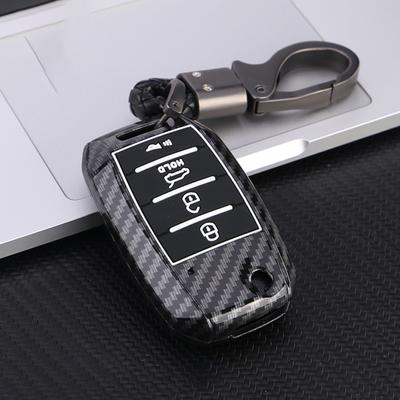 Новый чехол-брелок из ABS-пластика с карбоновым покрытием для Kia Rio 3 K2 Ceed Cerato K3 K5 Sorento Sportage Soul K4 Picanto Optima Forte Stinger