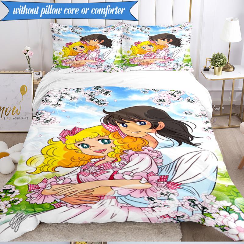 Panda And sweet Friendship 3pcs K-pop music group Bedding set,Ideal for Bedroom, Dormitory,Including Duvet Cover And 2pcs Pillowcases,Fan gifts