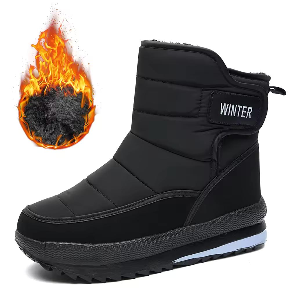 Winter Snow Boots Platform Men Ankel Boots Plus Size Casual Plush Men Shoes Antislip Warm Fur Men Boots Waterproof Shoes
