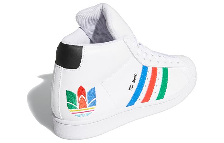 Adidas Pro Model 'Colorful Trefoil - Cloud White' FX0183