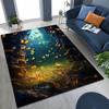 27 Style Dream Butterfly Flower Cartoon Rug for Bedroom Living Room Sofa Home Doormat Decor,Large Kids Play Non-slip Floor Mat