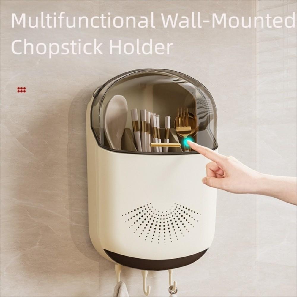 Large Capacity Kitchen Cutlery Storage Box Spoon and Chopstick Organizer Tableware Storage