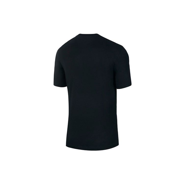 Nike Спортивная футболка с коротким рукавом Swoosh для мужчин, черные CW4305-010