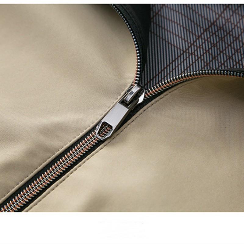 Весенне-осенняя новая модная куртка с воротником-стойкой, мужская деловая повседневная куртка