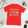 Capybara Unisex T Shirt Dont Worry Be Capy Novelty Tees Short Sleeve O Neck TShirt Pure Cotton Graphic Printed Clothes