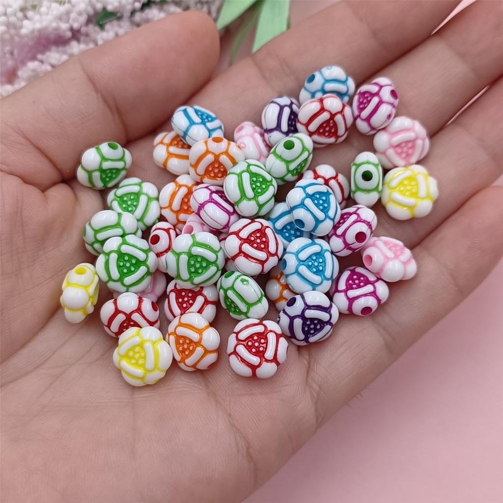 High Quality Jewelry Accessories Acrylic Handmade Flower Necklace Bracelet Material Butterfly Ball Beaded 100pcs Letter DIY