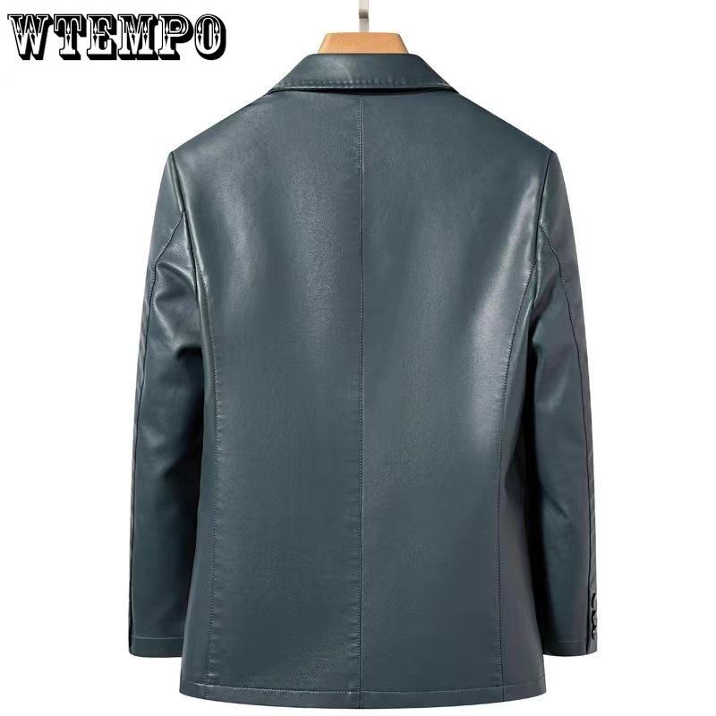 Куртка из натуральной кожи, мужская кожаная куртка из овечьей кожи, весенняя и осенняя, тонкая высококачественная кожаная куртка