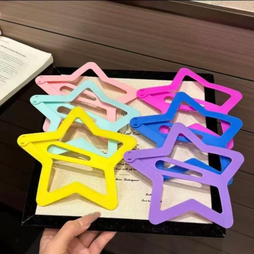 Solid Color Extra-large Star Hair Clip INS Funny Hair Grip Photography Props Clothes BB Clip Girl