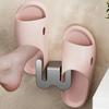 Wall Mounted Slipper Rack Space Aluminum Shoe Rack Space Saving Shoe Drying Shelf Slipper Hook Home Shoe Storage Organizer