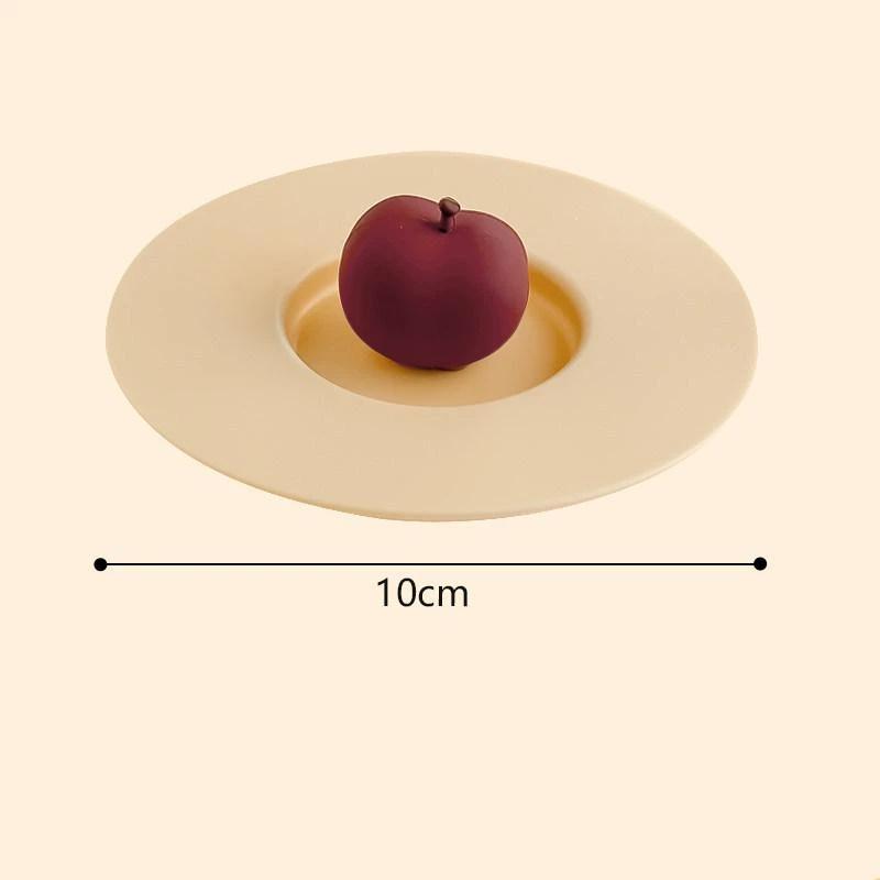 Food Grade 10cm Cartoon Silicone Cup Cover Heatproof Leakproof Suction Dustproof Lid for Kitchen Daily Use Coffee Mugs