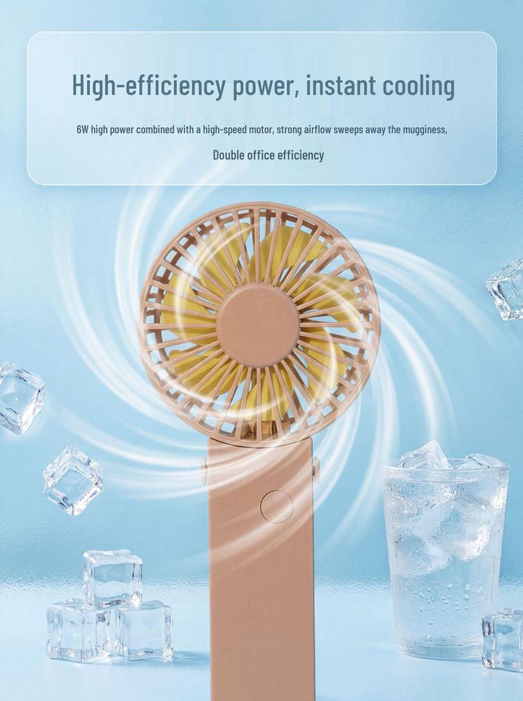 Rechargeable Mini Portable Handheld Fan for Office & Travel