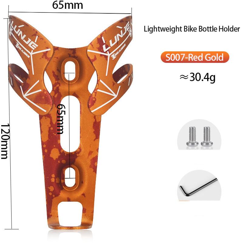 Держатель для бутылки воды для горного велосипеда Сверхлегкий из алюминиевого сплава Велосипедные флягодержатели Легкий кронштейн для велосипедной бутылки Велосипедные запчасти