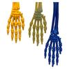 2PCS 7 Colors Simulated Skeleton Palm PLA Halloween Skull Hand  Table Ornament