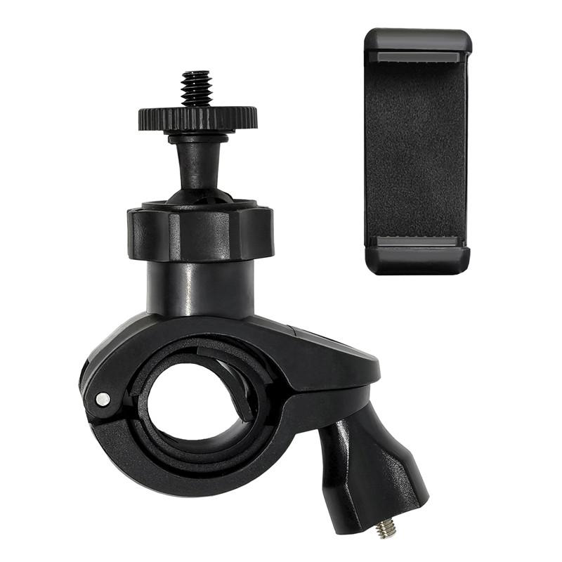 Handlebar Clamp Mount Motorcycle Bike Pole Mount For GoPro Hero 13 12 11 10 9 8 DJI Osmo Action 5 Pro 3 4 Cameras Insta360 X5 X4