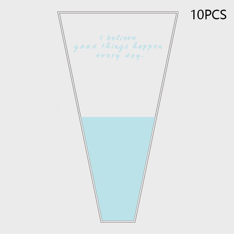 10Pcs Single Rose Sleeves Flower Wrapping Bag Bouquet Packaging Bags Clear Cellophane Floral Wrappers For Valentine'S Day