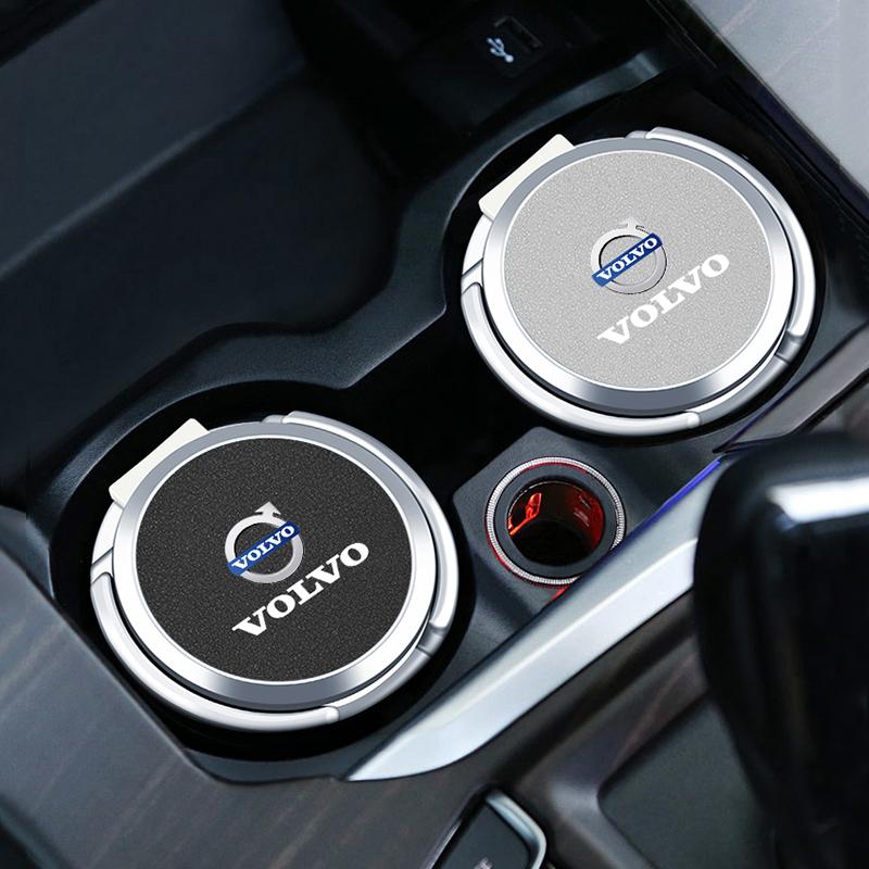 Volvo Автомобильная пепельница для салона, емкость для хранения пепла, аксессуары для Volvo XC90 V90 V60 XC60 V40 EC40 EX40 S80 S60 S90 C40 XC40 V7