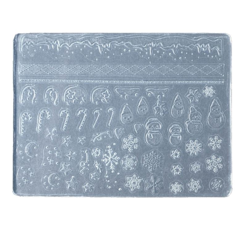Silicone Nail Art Mold Embossing Patterns Nail Mould Decorations Versatile Jewelry Making Tools Handmade Carving Molds