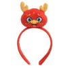 Cute Stuffed Dragon Head Shape Hair Hoop Women Spa Wash Face Makeup Headband for Photography New Year Hair Accessories