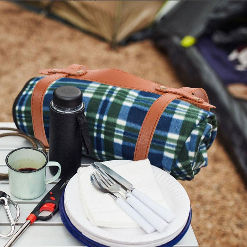 H-shaped Picnic Mat Binding Strap Binding Carrying Blanket Binding Belt Blanket Straps  Bedroll