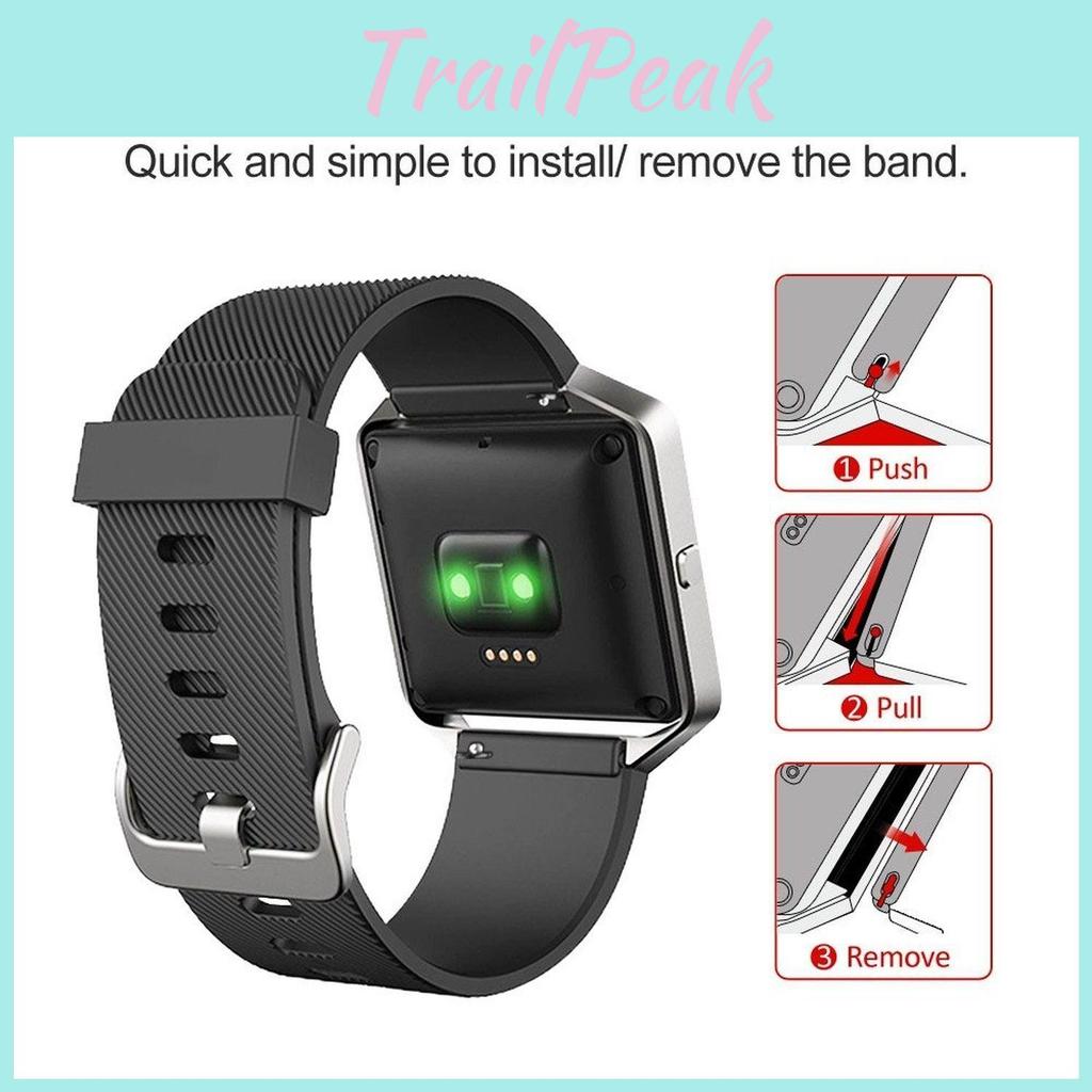 Premium Quality Silicone Bracelet Wrist Band Strap For Fitbit Blaze Smart Watch