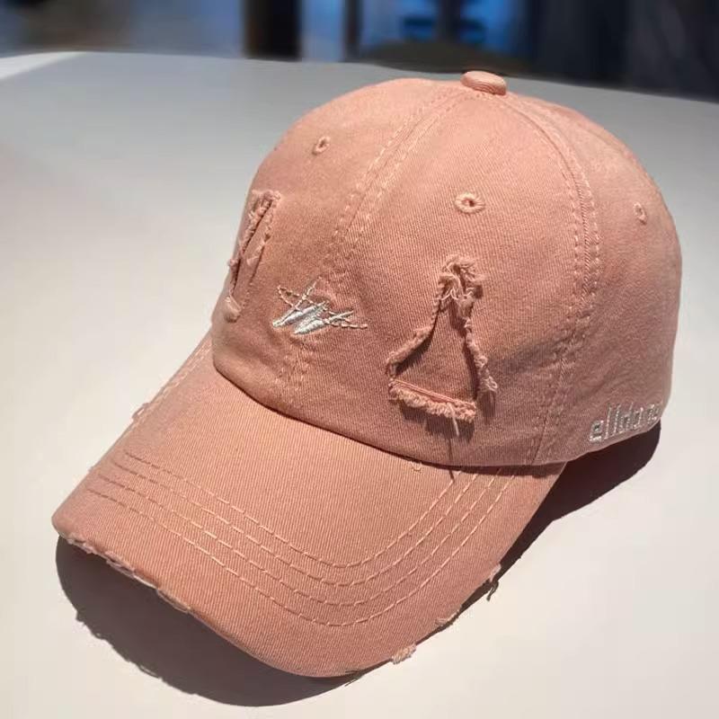 Японская Ретро Старая Рваная Бейсболка Женская Весенне-Летняя Повседневная Универсальная Уличная Молодежная Бейсболка Защитная Шляпа