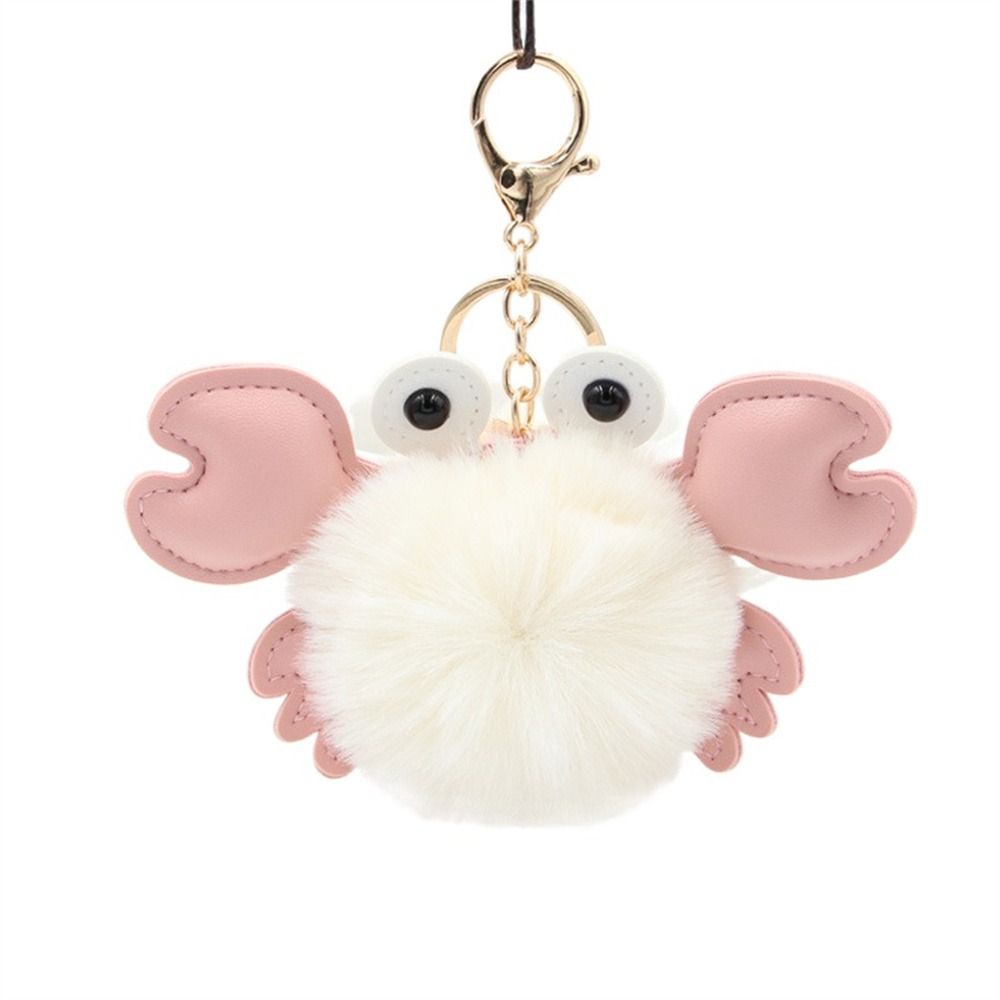 Аксессуары для украшения упаковки сумки Брелок в виде краба Брелок в виде животного Плюшевый брелок Подвеска для сумки