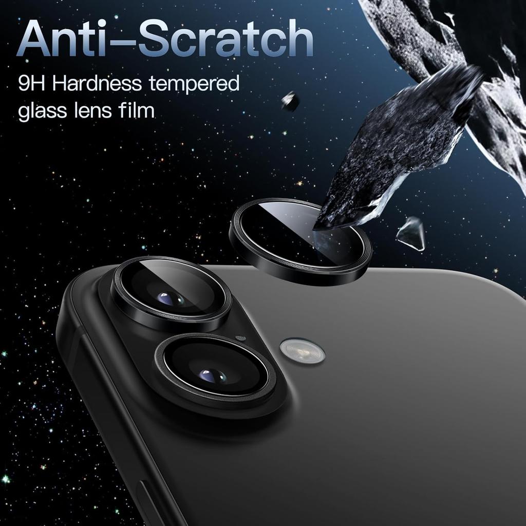 1-3 комплекта Металлическая защита камеры для iPhone 17 Pro Max Air Заднее кольцо Линза Закаленное стекло Для iPhone17Air 17Pro Защитная крышка для объектива