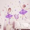 PVC Ballerina Girl Sticker Waterproof Self-Adhesive Wall Decal Butterfly Wall Sticker Bedroom