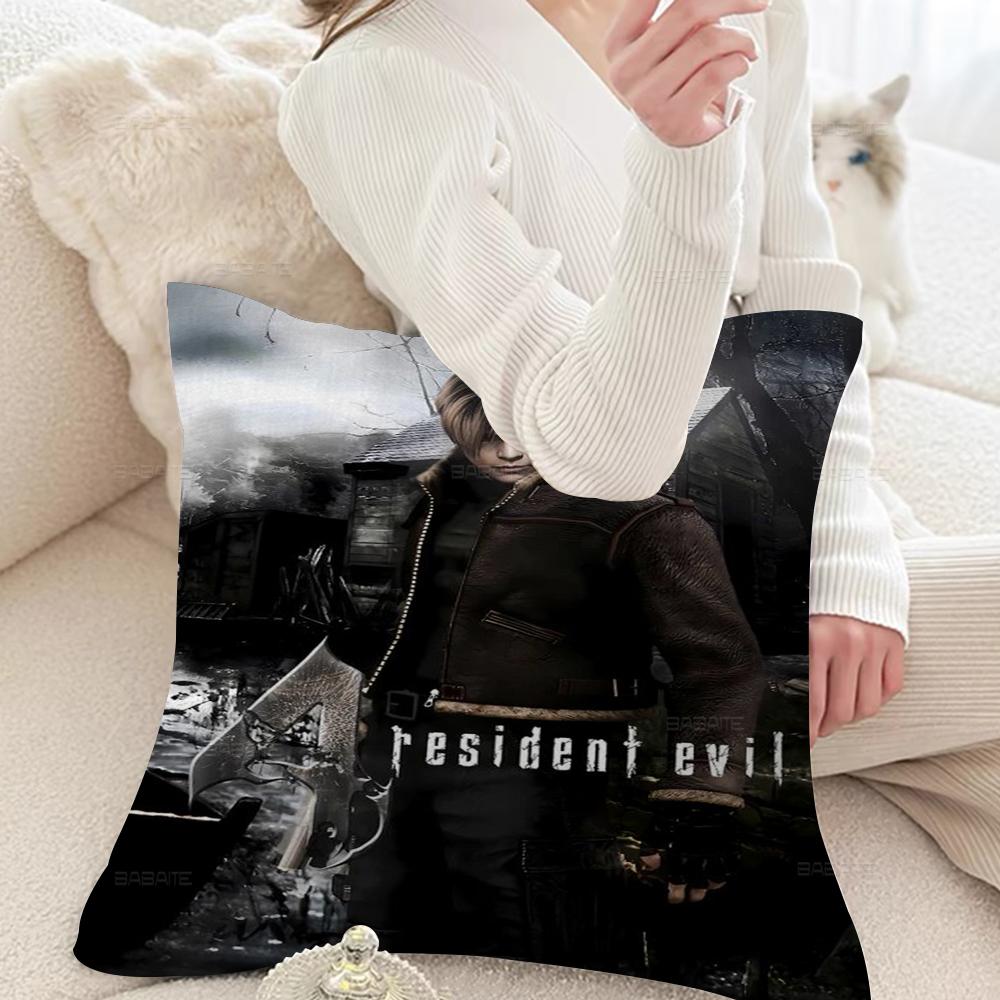 Game R-Resident Leon Kennedy Evil Pillow Gift Home Office Decoration Pillow Bedroom Sofa Car Cushion Coverpillow Case