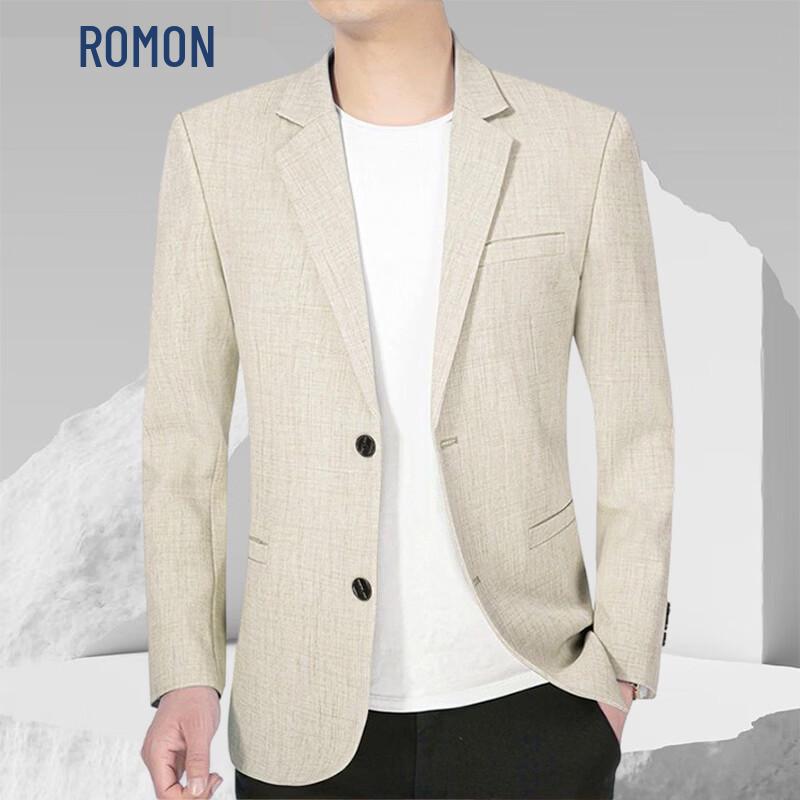 ROMON Мужской приталенный блейзер в стиле business casual