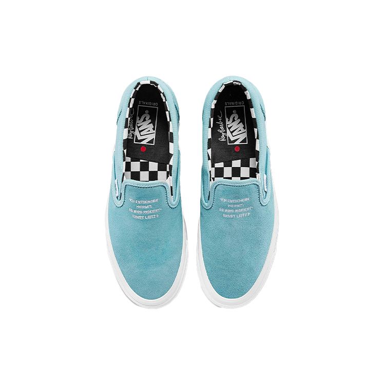 Ray Barbee x Leica x Vans OG Classic Slip-On LX Запечатлевая Путешествие Унисекс Кроссовки Синий Светло-синий VN0A45JK92S