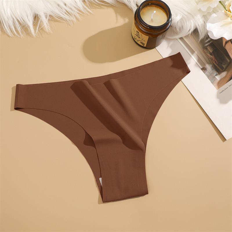 FINETOO Women Seamless and Traceless Panties Solid Color Underwear Soft and Comfortable Lingerie 12 Colors