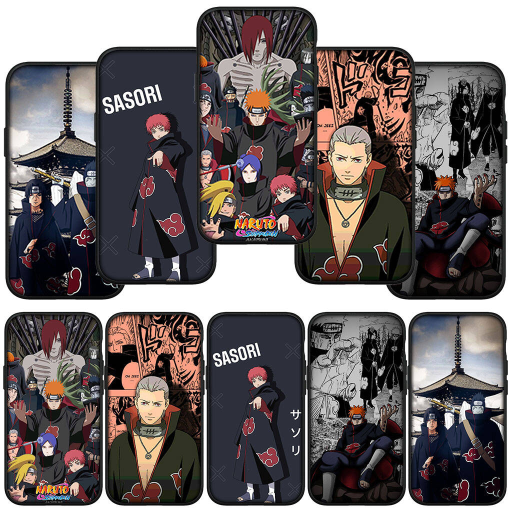 Case for iPhone 17 15 16 Plus Xiaomi Poco X7 X6 F8 F7 M8 C85 C75 C71 Redmi Note 14 12 11 13 Pro Max A4 14C 13C 15C Narutos Sasori Coque Akatsuki Cover