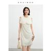 Qianwen Lace Patchwork Off-Shoulder Dress