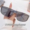 New Fashion Metal Frame Neutral Sunscreen Glasses European and American Integrated Pilot Style Street Photography Sunglasses