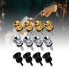 4Pcs Metal Heavy Duty Guitar Strap Lock End Pin Replacement Guitar Straplock Button Tail Pins Strap Retainer System