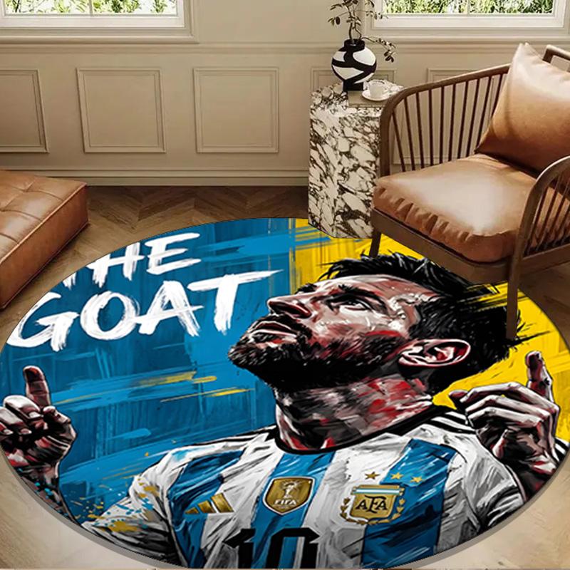 Goat Argentina Legend Mei-ssi Round mat Home Decor, Chair rug For livingroom,Bedroom, doormat home decor Birthday Gift Christmas Gifts